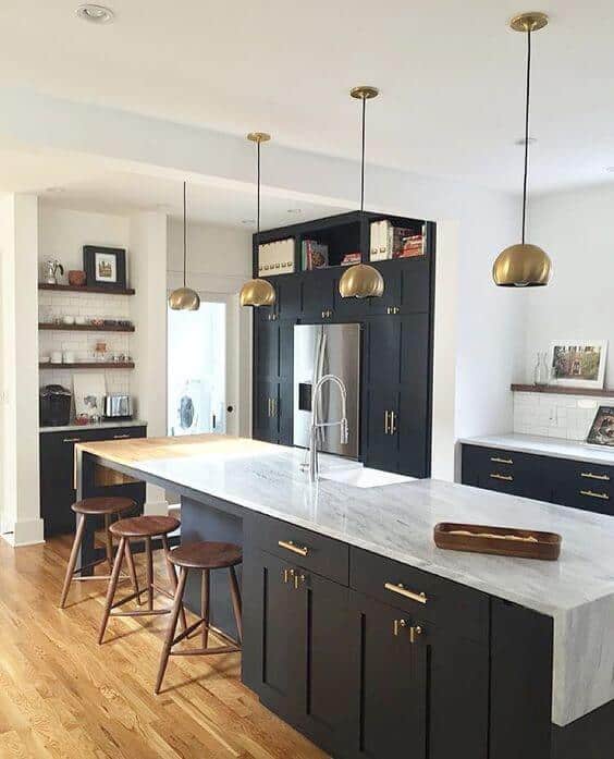 As you can see, it isn’t too hard to fit cabinets around the refrigerator in an efficient way! More decor and other interesting ideas at betterthathome.com