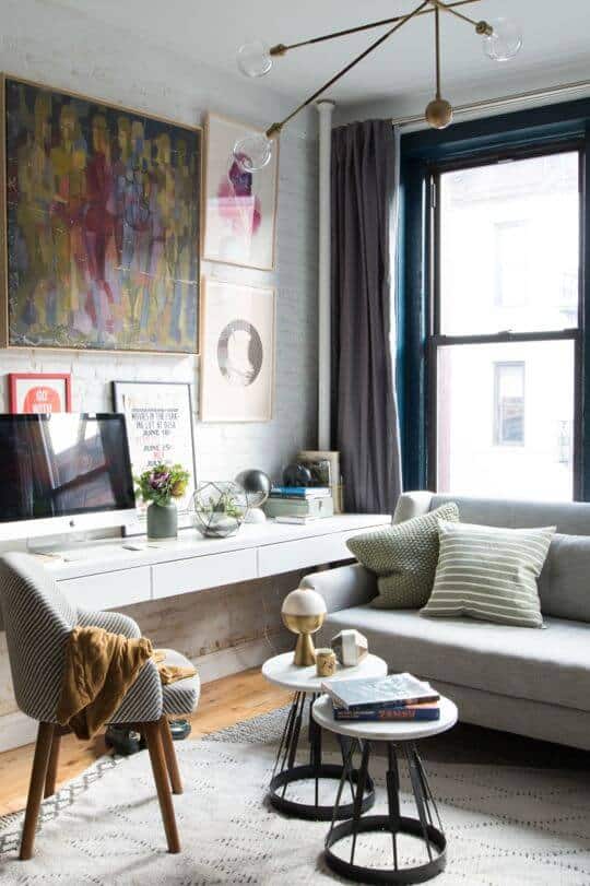 We’re providing you with 35 office space in living room ideas so that you can find the perfect office for small spaces. For more interesting ideas find us at betterthathome.com