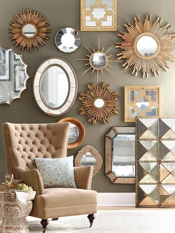 45 Inovative Ideas of Mirrors and Wall Art