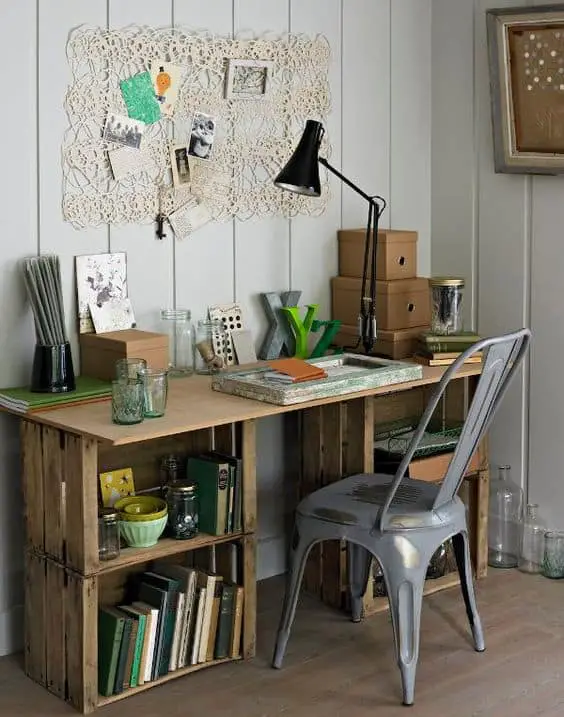 Why should you have a plain boring desk if there are a lot of DIY desk ideas you can use? Go to betterthathome.com for more.