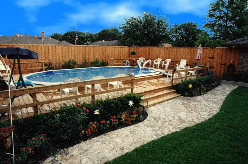 Go ahead and browse the gallery of ideas for landscaping around above ground pool our team has put together, get inspired and design your own. Go to betterthathome.com for more ideas.