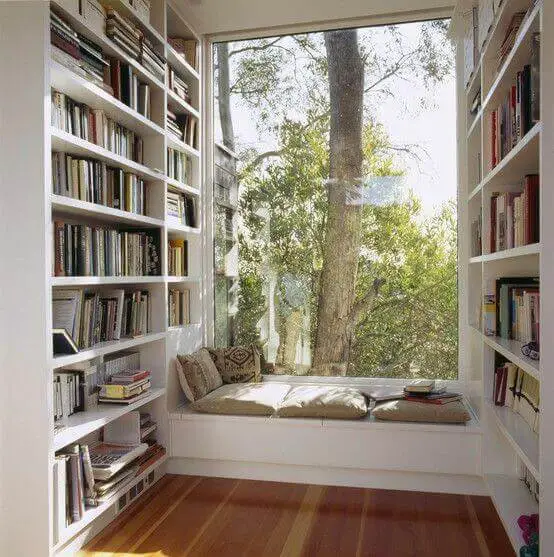 There are comfy reading nook space ideas for people of all ages, for your toddlers, teen or yourself to get reading in a special environment you have created especially for that purpose. For more ideas go to betterthathome.com