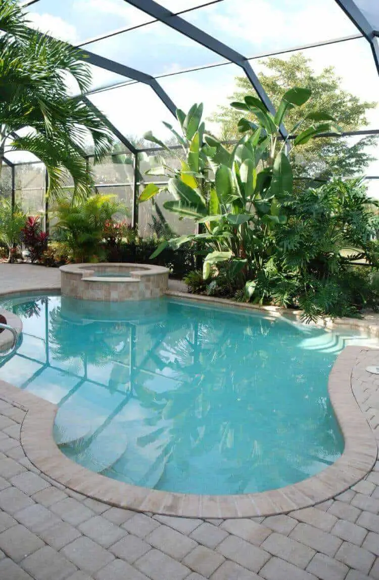 With a big indoor swimming pool you can enjoy it all year round, even when it’s cold and rainy outside, or you want to go for a midnight swim under a blanket of stars. For more pools designs go to betterthathome.com