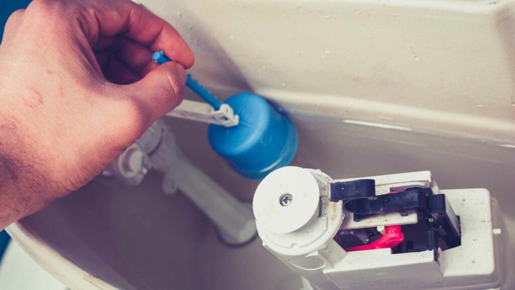 how to adjust a toilet float 1