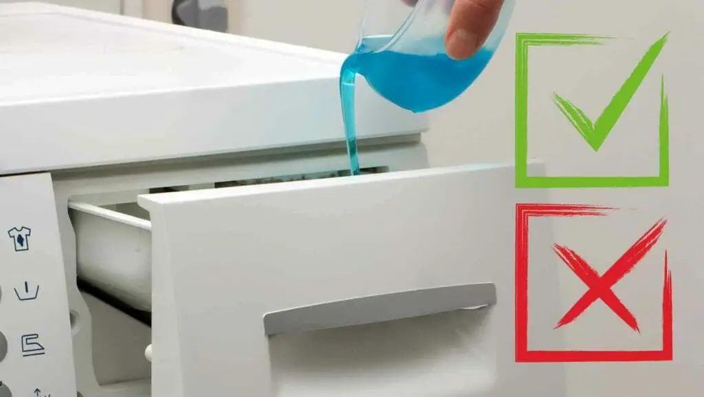 Photo of a person puting fabric softner in the bleach dispenser. Can You Put Fabric Softener in the Bleach Dispenser?
