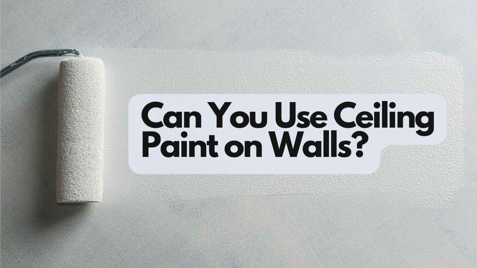 Can You Use Ceiling Paint on Walls