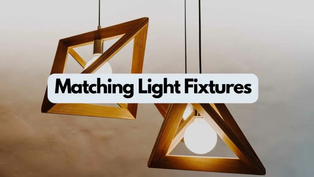 Photo of two matching light fixtures. Matching Light Fixtures.