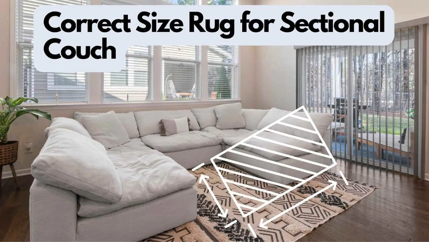 Correct Size Rug for Sectional Couch